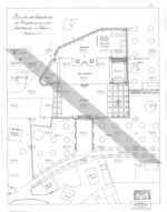 ASLA gm_403_1: Plan für die Gestaltung der Umgebung des neuen Schulhauses in Cham